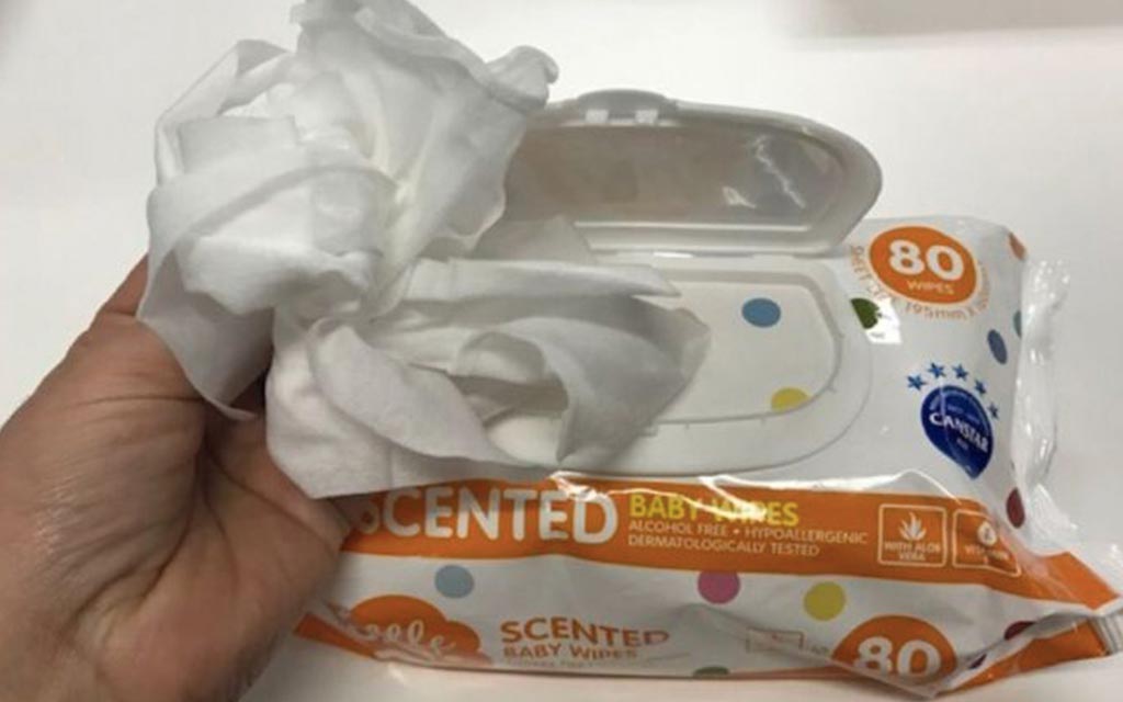 toilet paper or baby wipes